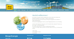 Desktop Screenshot of buerger-energie.de