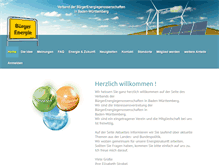 Tablet Screenshot of buerger-energie.de